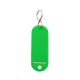 Key tag in plastic with S-type keyring (50 Pcs. packing-GREEN)